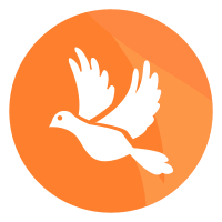 Live More icon depicting a flying dove The Hearth at Juday Creek