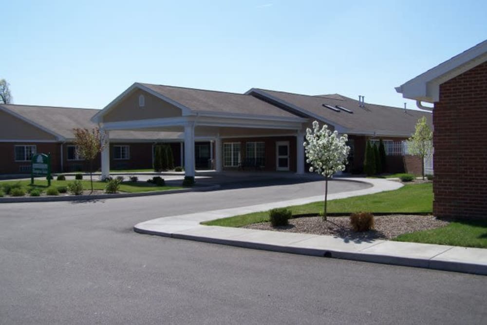 Exterior of Hampton Oaks Health Campus in Scottsburg, Indiana
