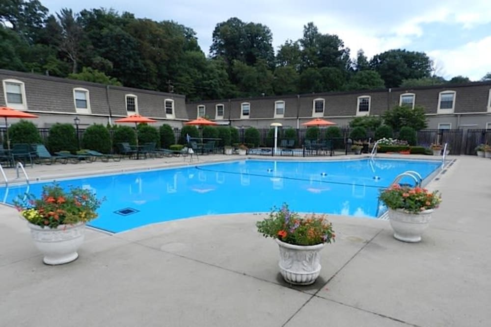 On-site swimming pool at River Oaks in Pittsburgh, Pennsylvania