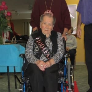 Resident Jane at her Dare to Dream event at Milestone Senior Living Tomahawk in Tomahawk, Wisconsin