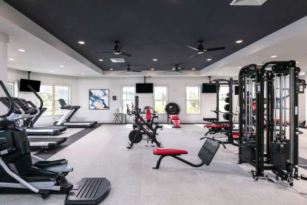Fitness center at Integra 289 Exchange in DeBary, Florida