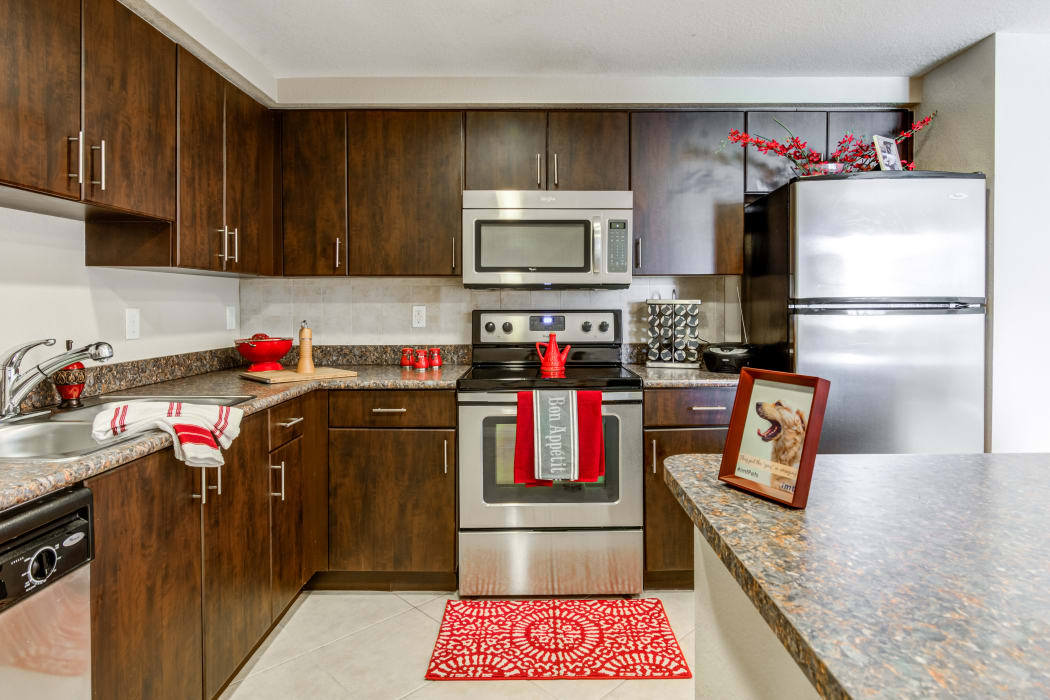 Upgraded kitchen at IMT Miramar in Miramar, Florida