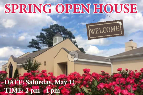 Wesley Gardens in the spring inviting to a Spring Open House on May 11 from 2 pm to 4 pm