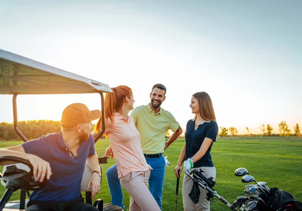 Residents golfing near The Southerly at St. Augustine in St Augustine, Florida