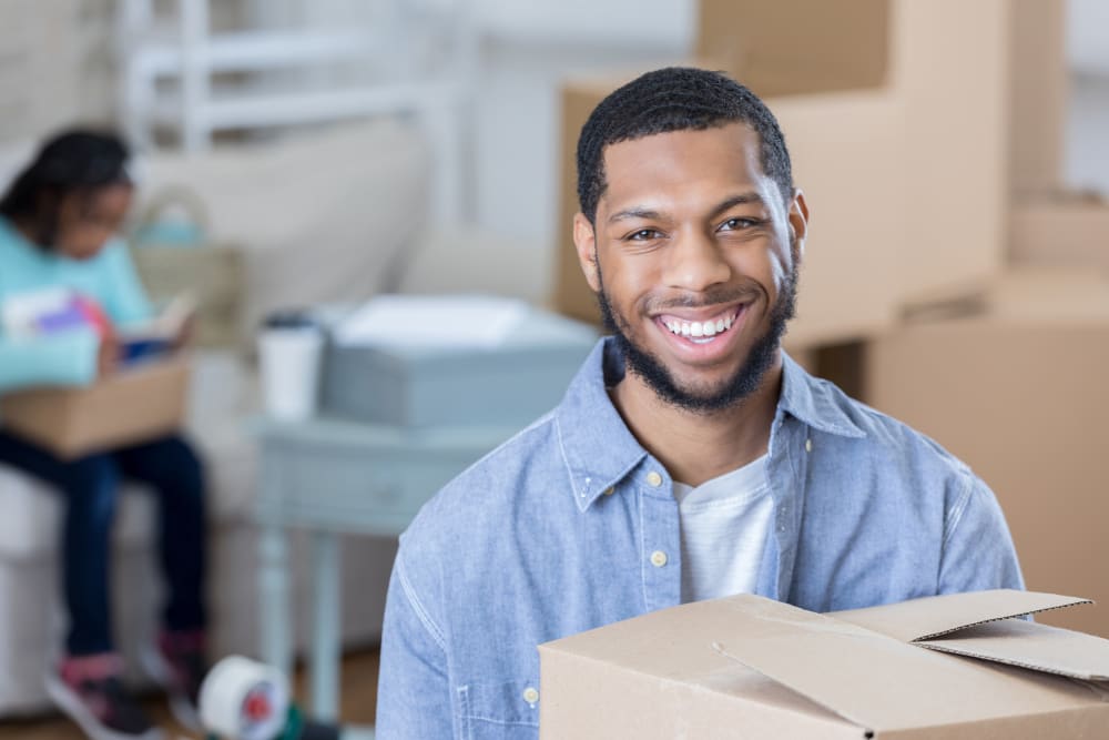 Man moving in at Urban Smart Storage - Lynden in Lynden, Washington
