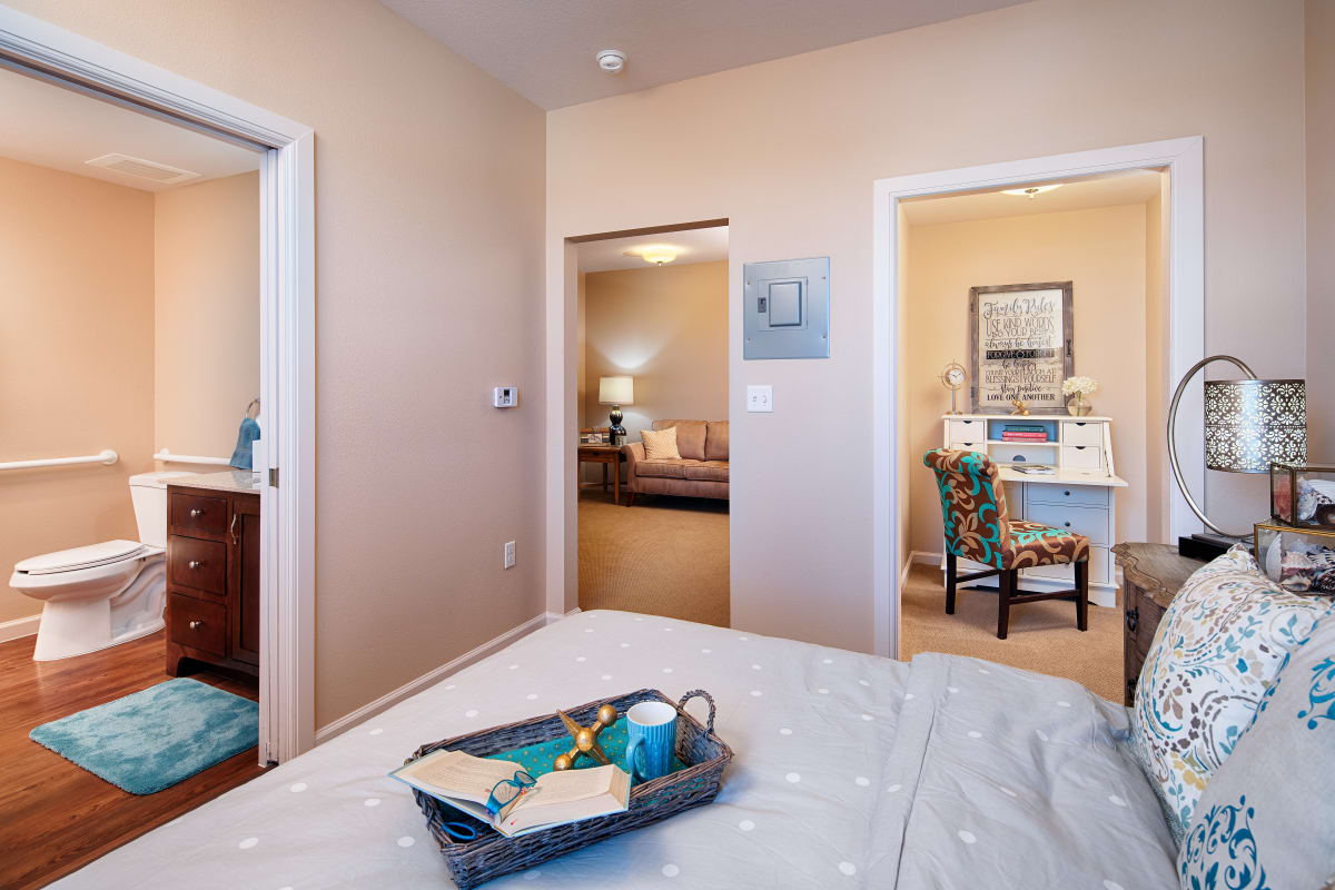 Respite care apartment at The Fountains of Hope in Sarasota, Florida.