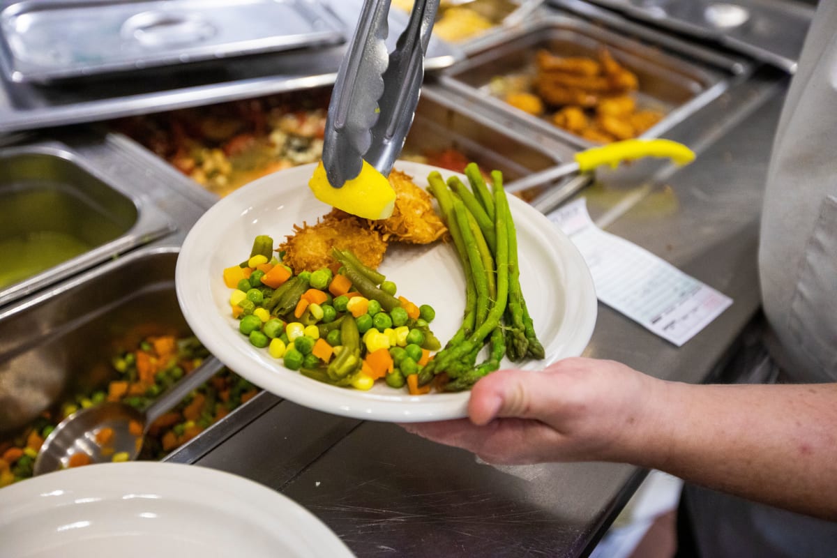 Delicious cuisine served at The Fountains of Hope in Sarasota, Florida.