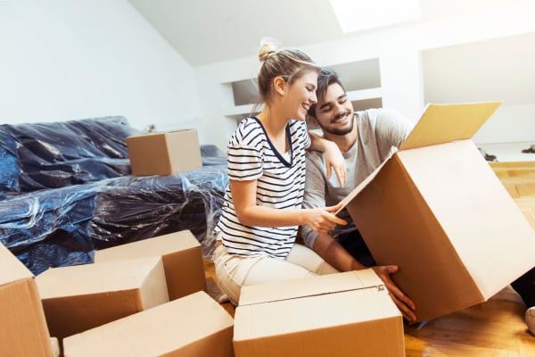 a couple packing boxes for storage at Advantage Self Storage - Thompson Creek Rd in Stevensville, Maryland