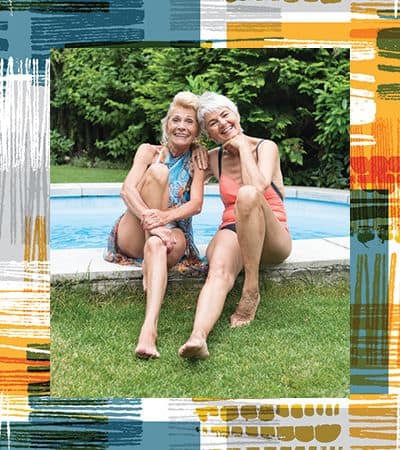 Happy senior friends at Avenida Cool Springs