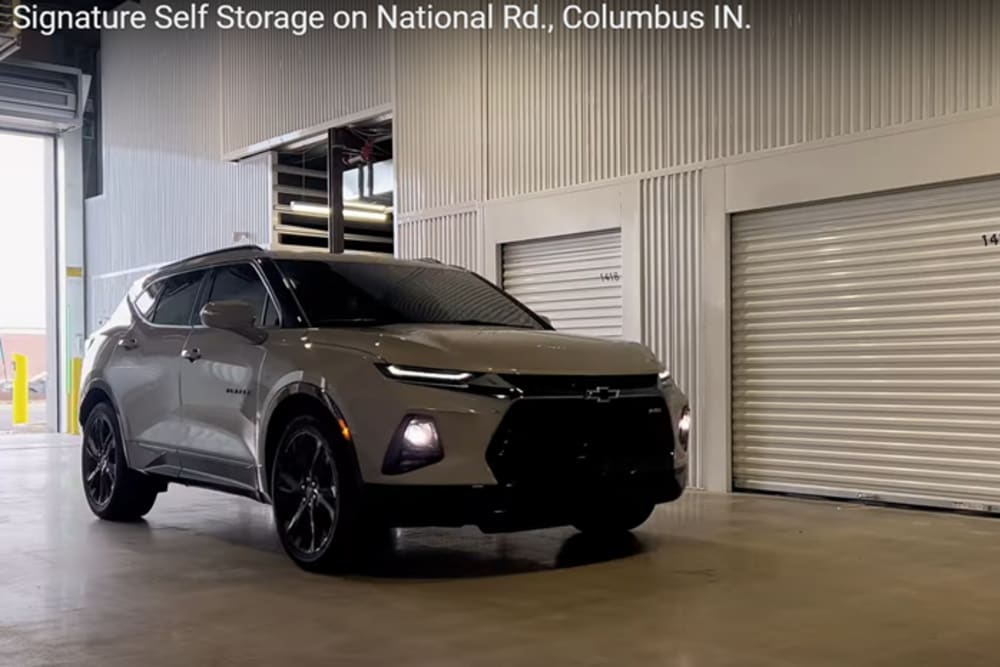 Vehicle storage at Signature Self Storage in Columbus, Indiana