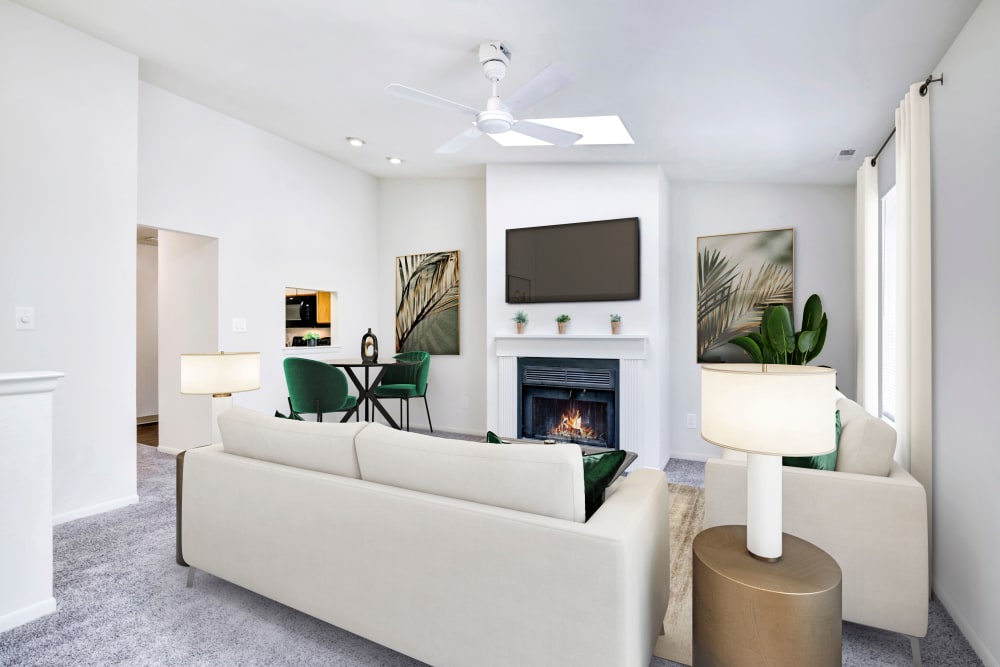 Spacious Living Room at Tory Estates Apartment Homes in Clementon, New Jersey