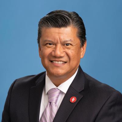 Headshot of Vice President of Training and Development Luis Lopez at Liberty Military Housing in Newport Beach, California