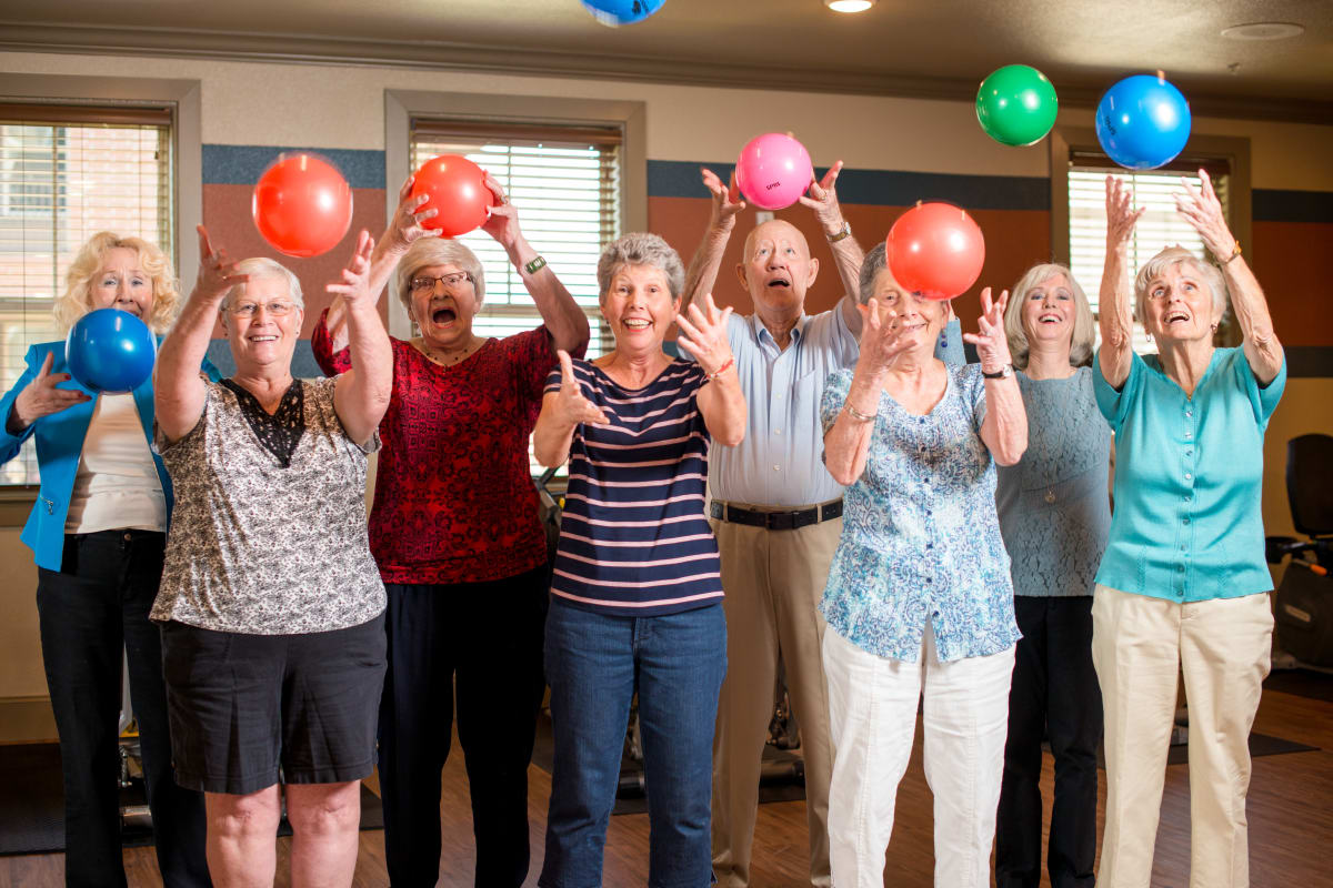 Happy residents at an Integrated Senior Lifestyles community