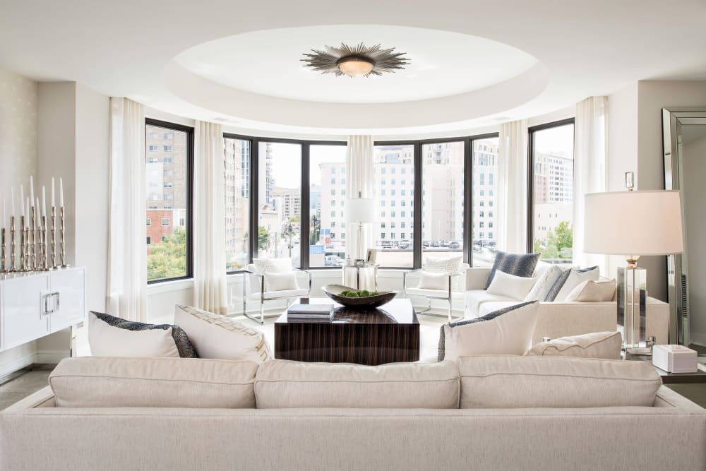 Living room at Stonehall Condominiums