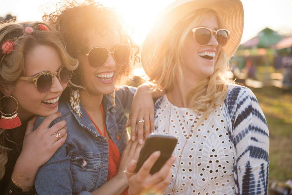 Resident friends in park near Haven + Arrow, Rancho Cucamonga, California