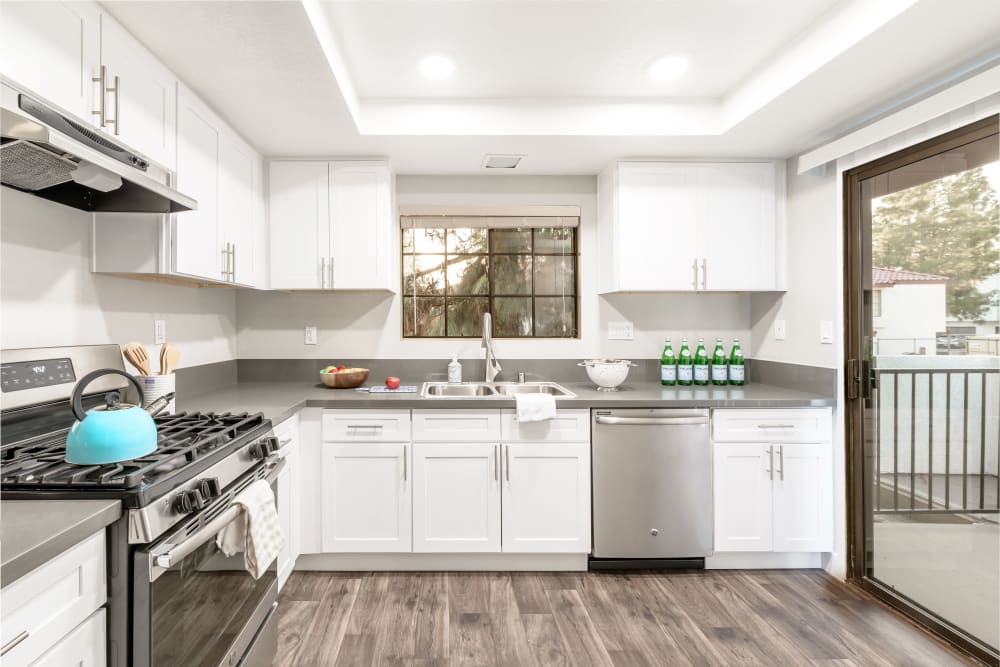Beautiful, gourmet kitchen in a model home at Sonora at Alta Loma in Alta Loma, California
