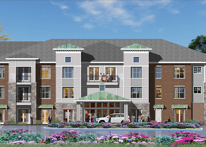 Exterior view graphic of Avenida Naperville in Naperville, Illinois