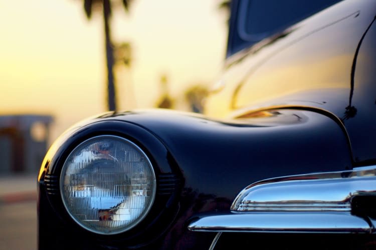 Car stored at Bay Area Self Storage in San Mateo, California