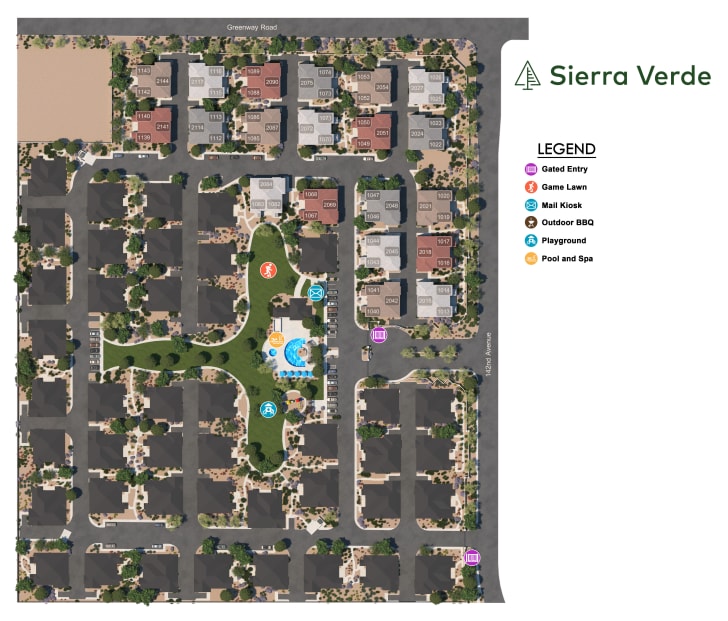Sitemap of  Sierra Verde in Surprise, Arizona