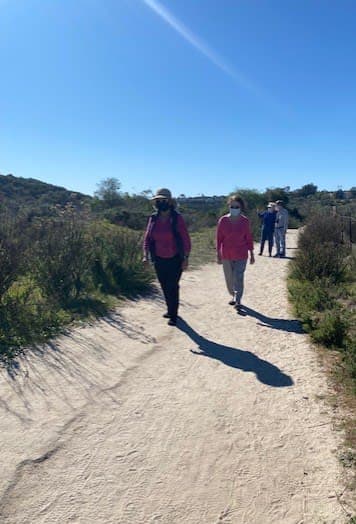 Oceanside (CA) residents took advantage of some sunny weather and took in the gorgeous sights on their hike.