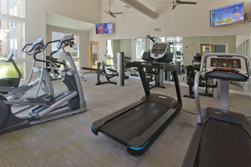 Community fitness center at Pacific Shores