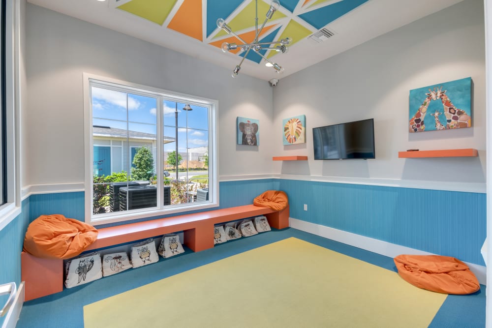 Yoga center at Champions Vue Apartments in Davenport, Florida