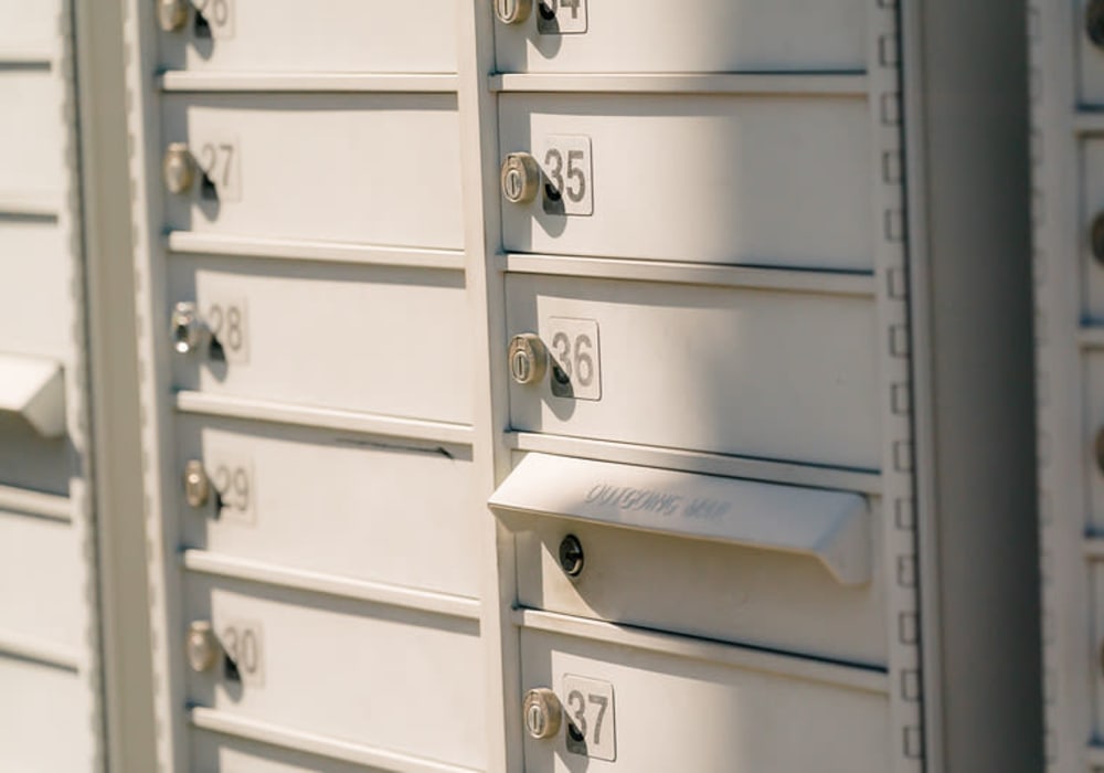 Mailboxes at Grandon Village in San Marcos, California