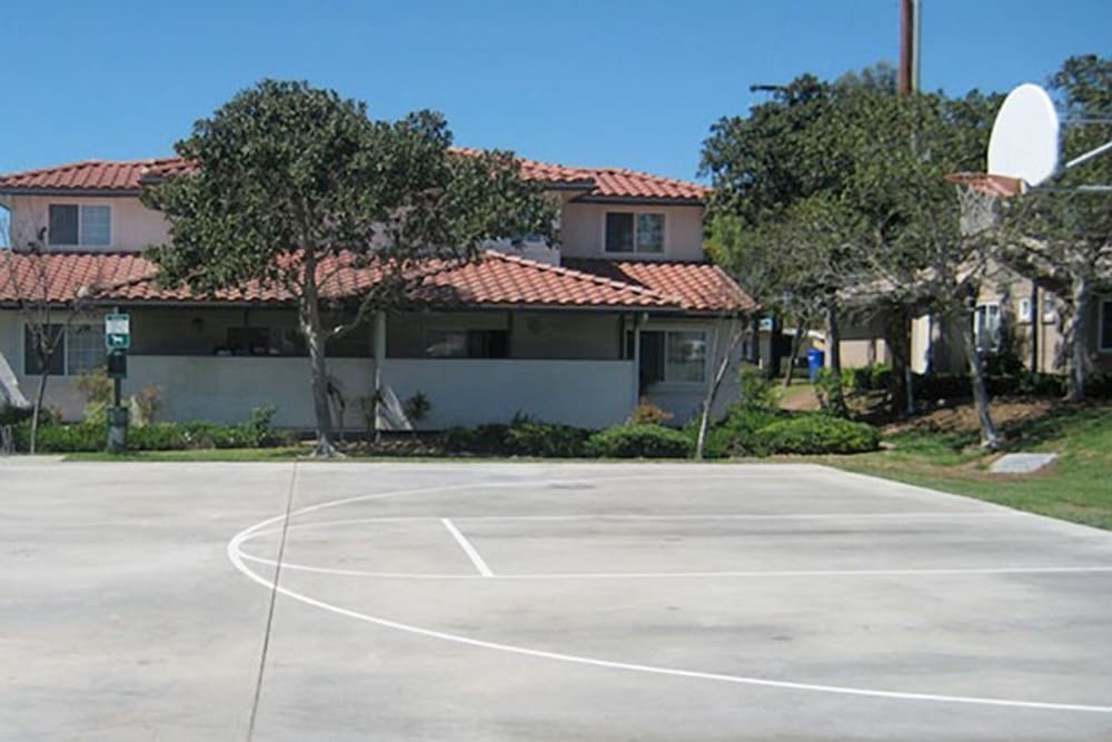 A basketball court at Chesterton in San Diego, California