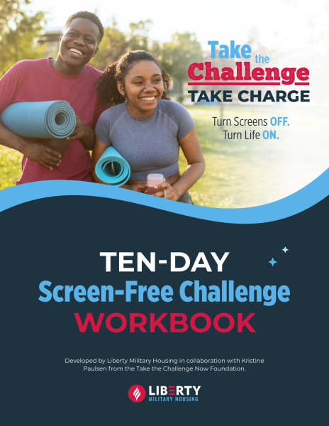 The cover of the Take the Challenge - Take Charge Ten-Day Screen-Free workbook