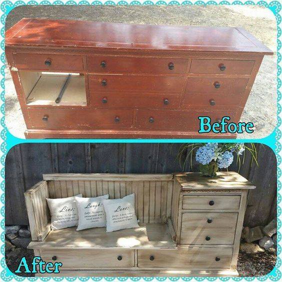 Day bench upcycle by Zelmaak.