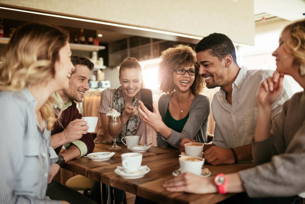 Residents meeting for a drink at Vista Creek in Castro Valley, California