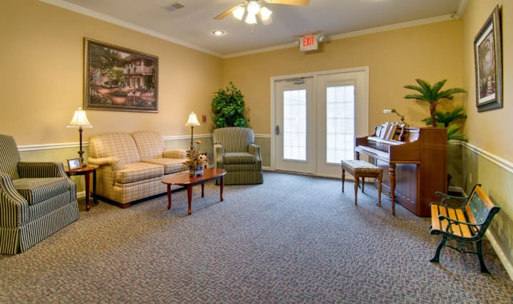 Large music room at Americare Senior Living.