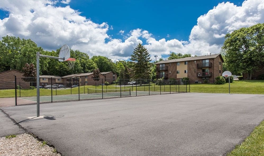 Basketball court at High Acres Apartments & Townhomes in Syracuse, New York