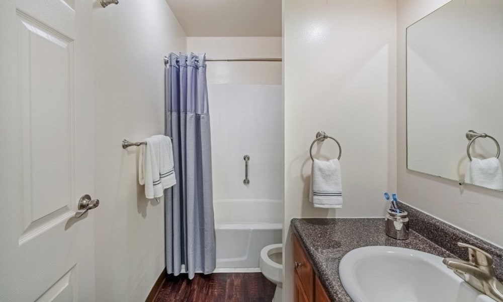 Bathroom at The Cascades Townhomes and Apartments in Pittsburgh, Pennsylvania