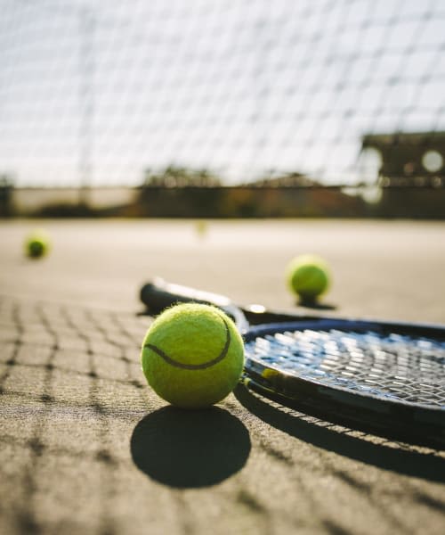 Tennis courts at Villas at Southern Ridge in Charlottesville, Virginia