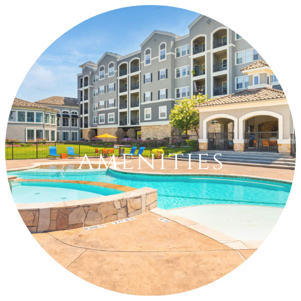View amenities at The Abbey on Lake Wyndemere in The Woodlands, Texas
