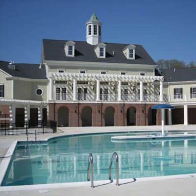 A swimming pool at Lyman Park in Quantico, Virginia