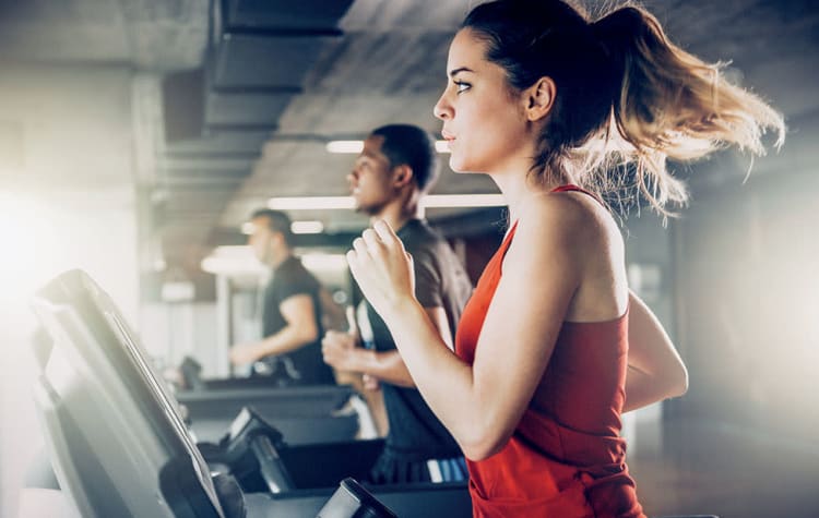 Stay healthy in our fitness center at Racquet Club Apartments