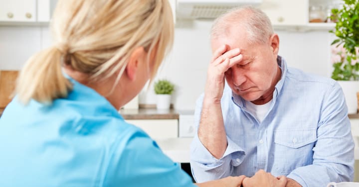 dementia patient in the hospital