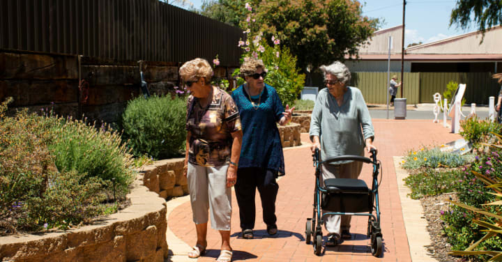 touring and visiting the community