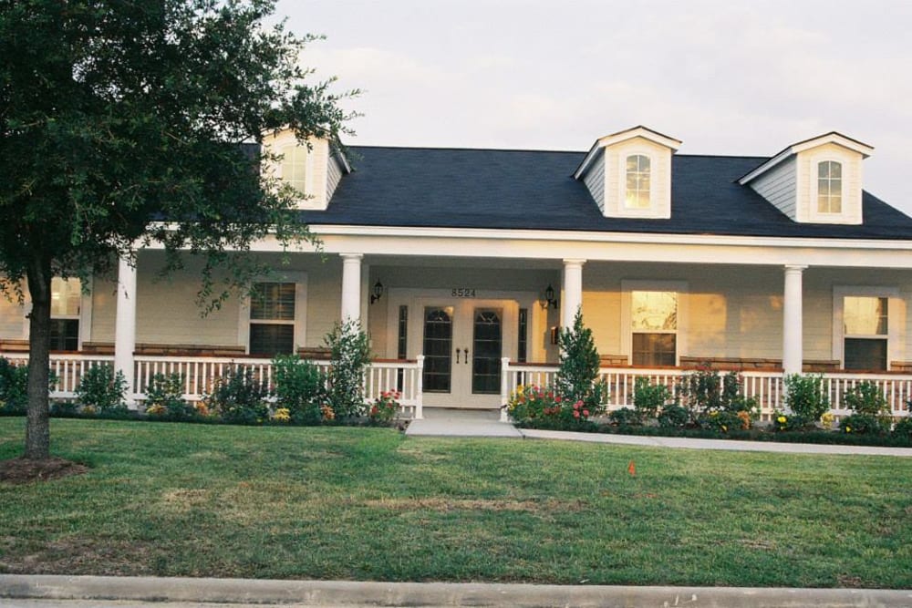 The main entrance at Autumn Grove Cottage at Katy in Katy, Texas
