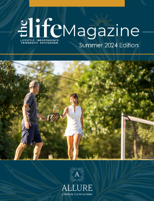 The LIFE magazine promoting Allure's active adult lifestyle at Schuyler Commons in Utica, New York