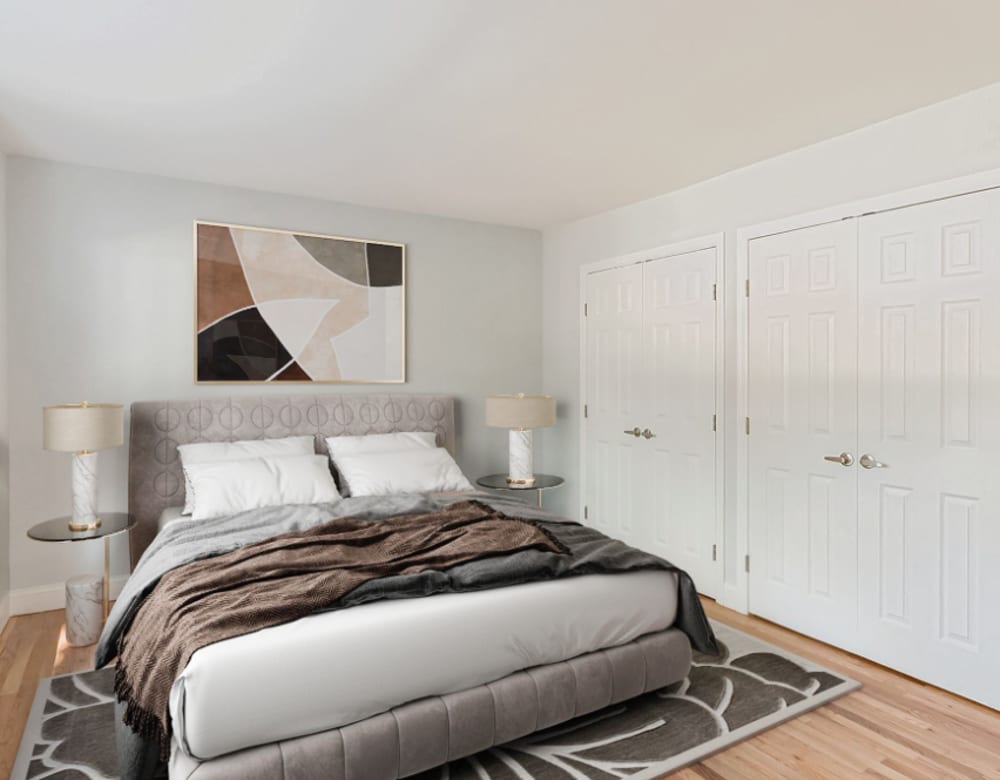 Comfortable Bedroom at Eagle Rock Apartments at Nesconset in Nesconset, New York