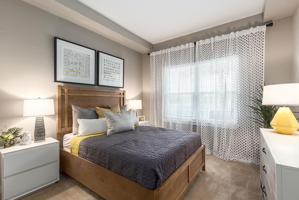 Bedroom at CitySide Apartments