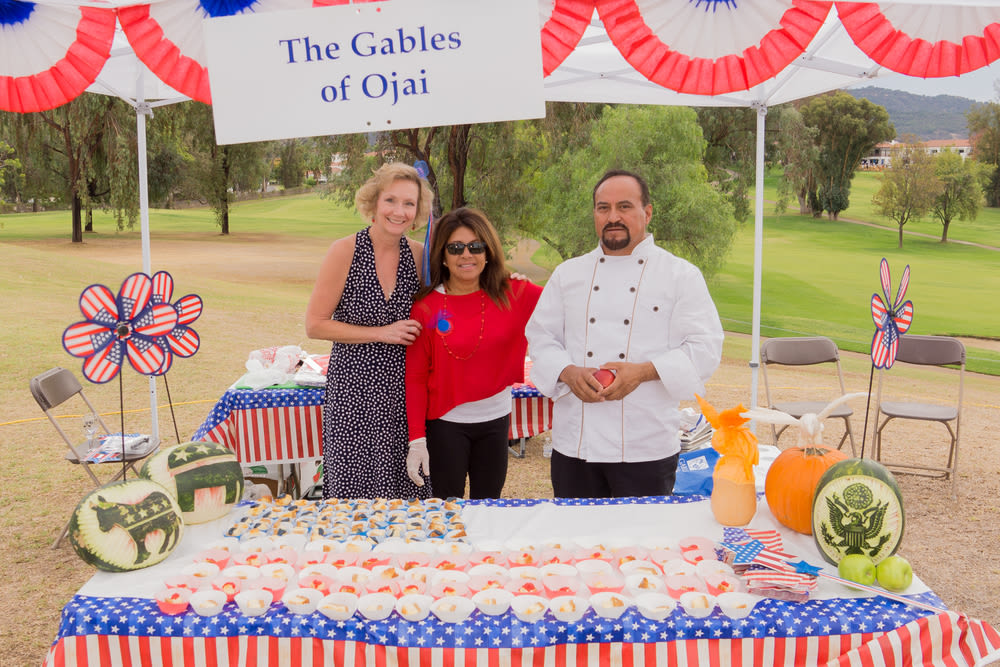 Chef prepared food for a political campaign at Gables of Ojai in Ojai, California