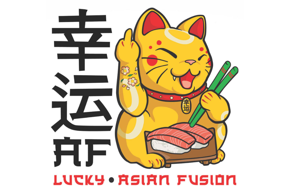 Lucky Asian Fusion logo