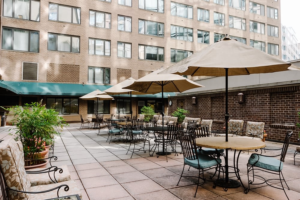 Outdoor relaxation at The Residences at Thomas Circle in Washington, District of Columbia