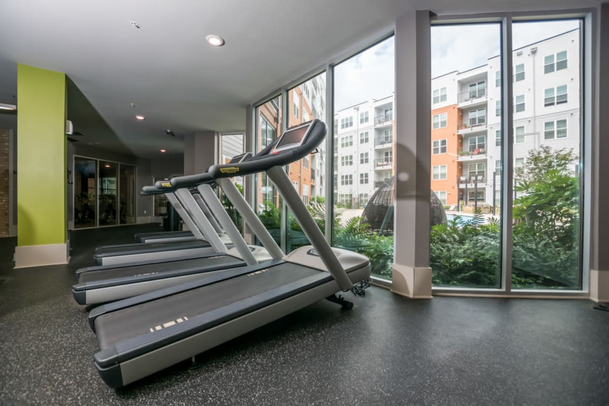 Gym at One305 Central in Charlotte, North Carolina