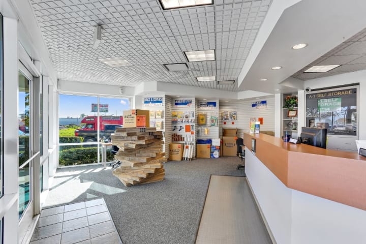 A-1 Self Storage in Santa Ana features a large retail area in the front office for any packing and moving supplies you could possibly need.