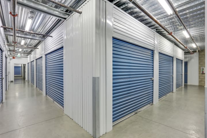Hallways for our interior storage units are always kept clean and regularly checked with physical walkthroughs.